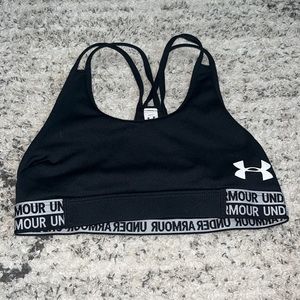 black sports bra is in good condition and is a youth medium!
